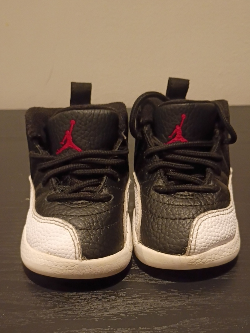 Jordan Kids Black, White & Red Mini Sneaker